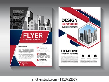 Business abstract vector template. Brochure design, cover modern layout, annual report, poster, flyer in A4 with colorful triangles, geometric shapes for tech, science, market with light background
