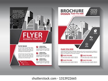 Business abstract vector template. Brochure design, cover modern layout, annual report, poster, flyer in A4 with colorful triangles, geometric shapes for tech, science, market with light background