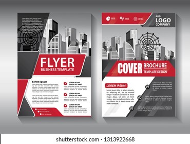 Business abstract vector template. Brochure design, cover modern layout, annual report, poster, flyer in A4 with colorful triangles, geometric shapes for tech, science, market with light background