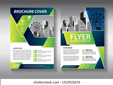 Business abstract vector template. Brochure design, cover modern layout, annual report, poster, flyer in A4 with colorful triangles, geometric shapes for tech, science, market with light background
