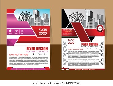 Business abstract vector template Brochure design cover modern layout annual report
poster flyer in A4 with colorful triangles geometric shapes for tech science market with light background