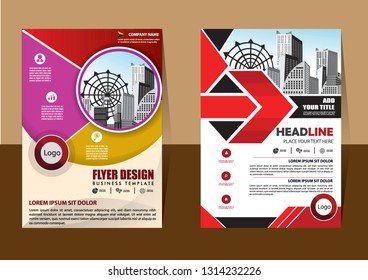 Business abstract vector template Brochure design cover modern layout annual report
poster flyer in A4 with colorful triangles geometric shapes for tech science market with light background