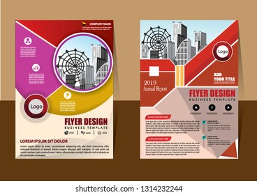 Business abstract vector template Brochure design cover modern layout annual report
poster flyer in A4 with colorful triangles geometric shapes for tech science market with light background