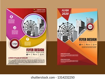 Business abstract vector template Brochure design cover modern layout annual report
poster flyer in A4 with colorful triangles geometric shapes for tech science market with light background