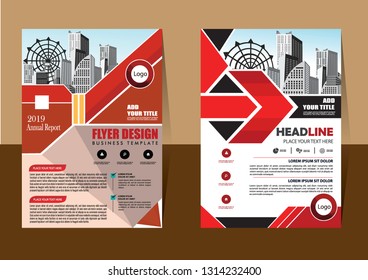 Business abstract vector template Brochure design cover modern layout annual report
poster flyer in A4 with colorful triangles geometric shapes for tech science market with light background