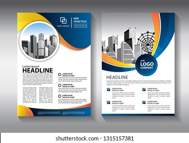 Business abstract vector template. Brochure design, cover modern layout, annual report, poster, flyer in A4 with colorful triangles, geometric shapes for tech, science, market with light background