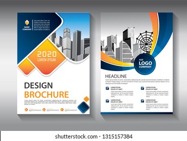 Business abstract vector template. Brochure design, cover modern layout, annual report, poster, flyer in A4 with colorful triangles, geometric shapes for tech, science, market with light background