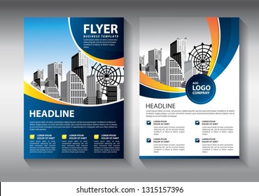 Business abstract vector template. Brochure design, cover modern layout, annual report, poster, flyer in A4 with colorful triangles, geometric shapes for tech, science, market with light background