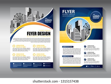 Business abstract vector template. Brochure design, cover modern layout, annual report, poster, flyer in A4 with colorful triangles, geometric shapes for tech, science, market with light background