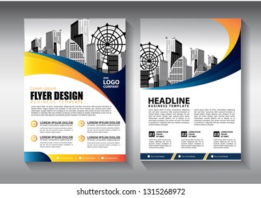 Business abstract vector template. Brochure design, cover modern layout, annual report, poster, flyer in A4 with colorful triangles, geometric shapes for tech, science, market with light background