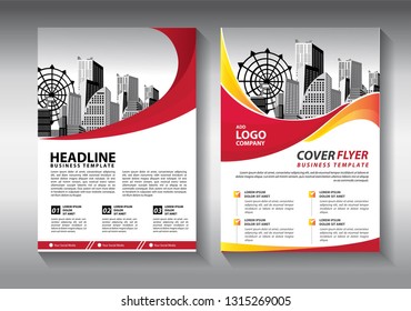 Business abstract vector template. Brochure design, cover modern layout, annual report, poster, flyer in A4 with colorful triangles, geometric shapes for tech, science, market with light background