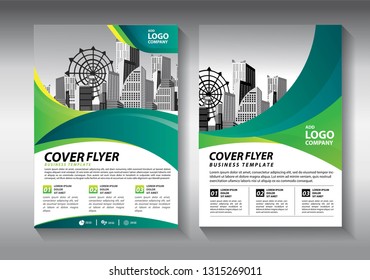 Business abstract vector template. Brochure design, cover modern layout, annual report, poster, flyer in A4 with colorful triangles, geometric shapes for tech, science, market with light background
