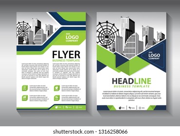Business abstract vector template. Brochure design, cover modern layout, annual report, poster, flyer in A4 with colorful triangles, geometric shapes for tech, science, market with light background