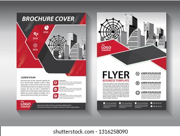 Business abstract vector template. Brochure design, cover modern layout, annual report, poster, flyer in A4 with colorful triangles, geometric shapes for tech, science, market with light background