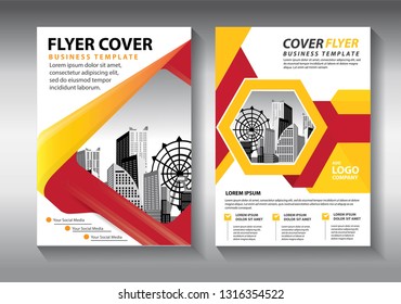 Business abstract vector template. Brochure design, cover modern layout, annual report, poster, flyer in A4 with colorful triangles, geometric shapes for tech, science, market with light background