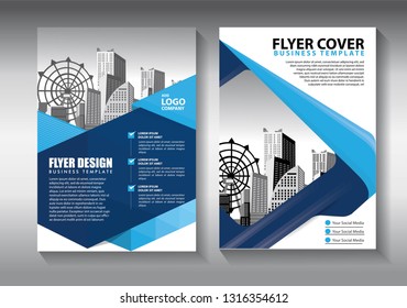 Blue Color Scheme City Background Business Stock Vector (Royalty Free ...