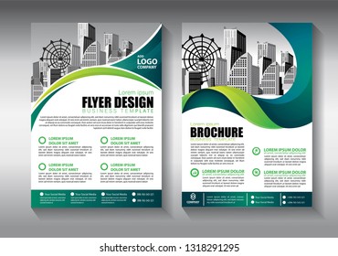 Business abstract vector template. Brochure design, cover modern layout, annual report, poster, flyer in A4 with colorful triangles, geometric shapes for tech, science, market with light background