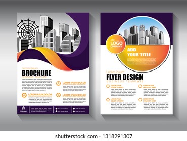 Business abstract vector template. Brochure design, cover modern layout, annual report, poster, flyer in A4 with colorful triangles, geometric shapes for tech, science, market with light background