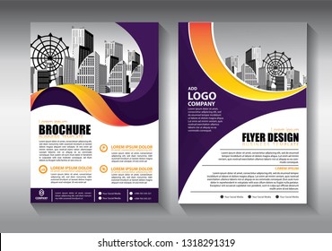 Business abstract vector template. Brochure design, cover modern layout, annual report, poster, flyer in A4 with colorful triangles, geometric shapes for tech, science, market with light background