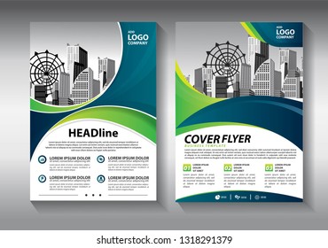 Business abstract vector template. Brochure design, cover modern layout, annual report, poster, flyer in A4 with colorful triangles, geometric shapes for tech, science, market with light background