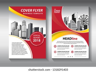 Business abstract vector template. Brochure design, cover modern layout, annual report, poster, flyer in A4 with colorful triangles, geometric shapes for tech, science, market with light background