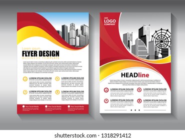 Business abstract vector template. Brochure design, cover modern layout, annual report, poster, flyer in A4 with colorful triangles, geometric shapes for tech, science, market with light background