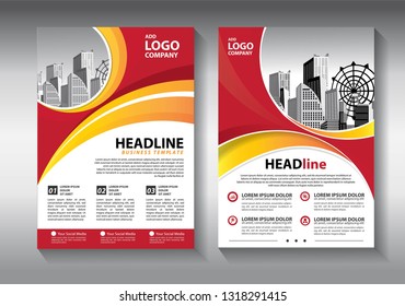 Business abstract vector template. Brochure design, cover modern layout, annual report, poster, flyer in A4 with colorful triangles, geometric shapes for tech, science, market with light background