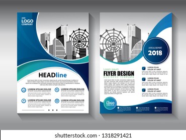 Business abstract vector template. Brochure design, cover modern layout, annual report, poster, flyer in A4 with colorful triangles, geometric shapes for tech, science, market with light background