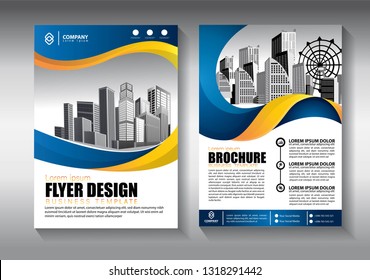 Template Vector Design Brochure Annualreport Magazine Stock Vector ...