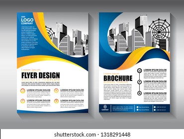 Business abstract vector template. Brochure design, cover modern layout, annual report, poster, flyer in A4 with colorful triangles, geometric shapes for tech, science, market with light background