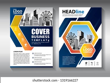 Business abstract vector template. Brochure design, cover modern layout, annual report, poster, flyer in A4 with colorful triangles, geometric shapes for tech, science, market with light background