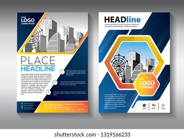 Business abstract vector template. Brochure design, cover modern layout, annual report, poster, flyer in A4 with colorful triangles, geometric shapes for tech, science, market with light background