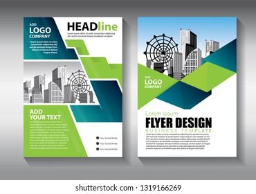 Business abstract vector template. Brochure design, cover modern layout, annual report, poster, flyer in A4 with colorful triangles, geometric shapes for tech, science, market with light background