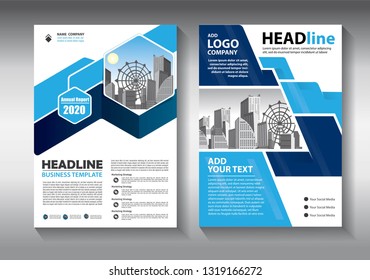 Business abstract vector template. Brochure design, cover modern layout, annual report, poster, flyer in A4 with colorful triangles, geometric shapes for tech, science, market with light background