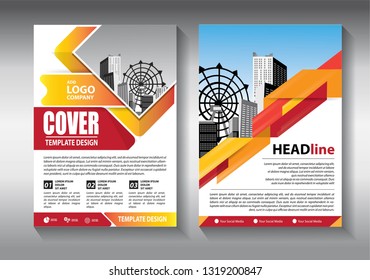 Business abstract vector template. Brochure design, cover modern layout, annual report, poster, flyer in A4 with colorful triangles, geometric shapes for tech, science, market with light background