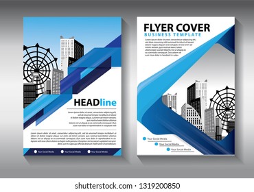 Business abstract vector template. Brochure design, cover modern layout, annual report, poster, flyer in A4 with colorful triangles, geometric shapes for tech, science, market with light background