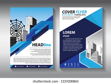 Business abstract vector template. Brochure design, cover modern layout, annual report, poster, flyer in A4 with colorful triangles, geometric shapes for tech, science, market with light background