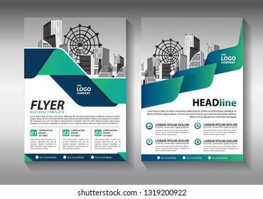 Business abstract vector template. Brochure design, cover modern layout, annual report, poster, flyer in A4 with colorful triangles, geometric shapes for tech, science, market with light background