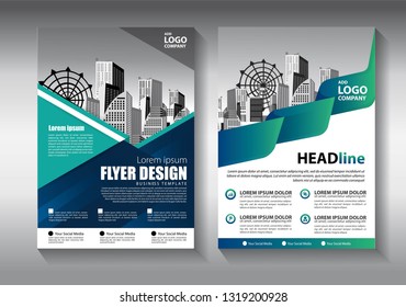 Business abstract vector template. Brochure design, cover modern layout, annual report, poster, flyer in A4 with colorful triangles, geometric shapes for tech, science, market with light background
