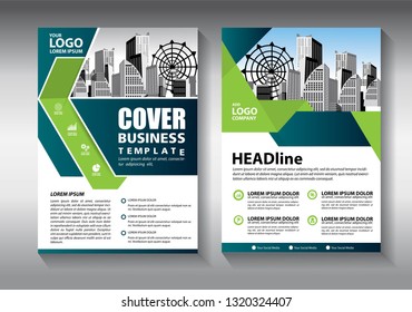 Business abstract vector template. Brochure design, cover modern layout, annual report, poster, flyer in A4 with colorful triangles, geometric shapes for tech, science, market with light background