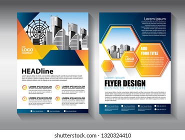 Business abstract vector template. Brochure design, cover modern layout, annual report, poster, flyer in A4 with colorful triangles, geometric shapes for tech, science, market with light background