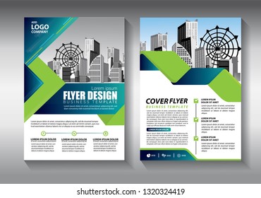 Business abstract vector template. Brochure design, cover modern layout, annual report, poster, flyer in A4 with colorful triangles, geometric shapes for tech, science, market with light background
