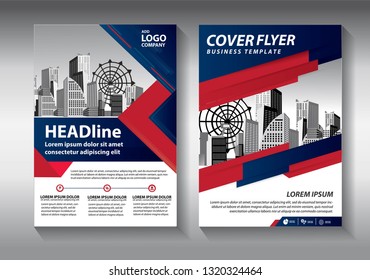 Business abstract vector template. Brochure design, cover modern layout, annual report, poster, flyer in A4 with colorful triangles, geometric shapes for tech, science, market with light background