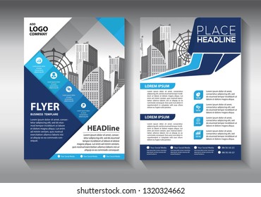 Business abstract vector template. Brochure design, cover modern layout, annual report, poster, flyer in A4 with colorful triangles, geometric shapes for tech, science, market with light background