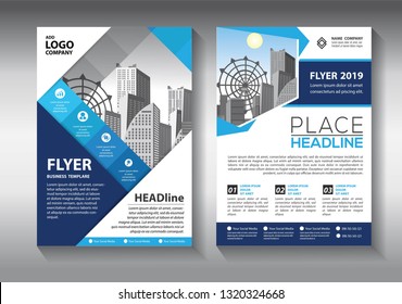 Business abstract vector template. Brochure design, cover modern layout, annual report, poster, flyer in A4 with colorful triangles, geometric shapes for tech, science, market with light background