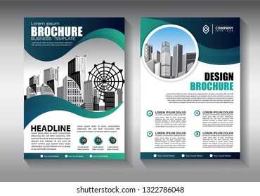 Business abstract vector template. Brochure design, cover modern layout, annual report, poster, flyer in A4 with colorful triangles, geometric shapes for tech, science, market with light background