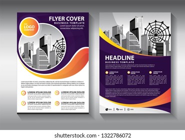 Business abstract vector template. Brochure design, cover modern layout, annual report, poster, flyer in A4 with colorful triangles, geometric shapes for tech, science, market with light background