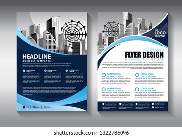 Business abstract vector template. Brochure design, cover modern layout, annual report, poster, flyer in A4 with colorful triangles, geometric shapes for tech, science, market with light background