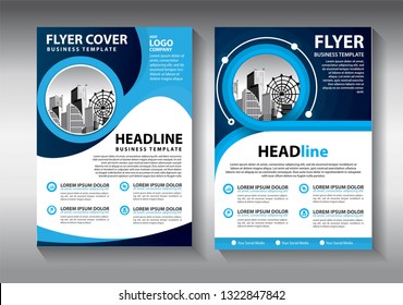 Business abstract vector template. Brochure design, cover modern layout, annual report, poster, flyer in A4 with colorful triangles, geometric shapes for tech, science, market with light background