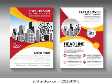 Business abstract vector template. Brochure design, cover modern layout, annual report, poster, flyer in A4 with colorful triangles, geometric shapes for tech, science, market with light background